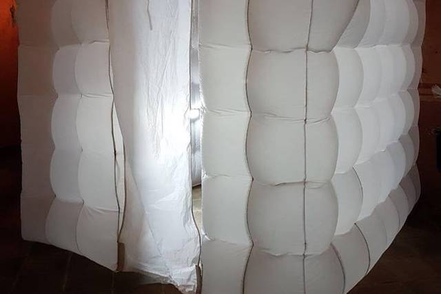 Cabina blanca inflable