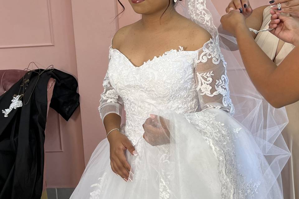 Maquillaje y peinado nupcial