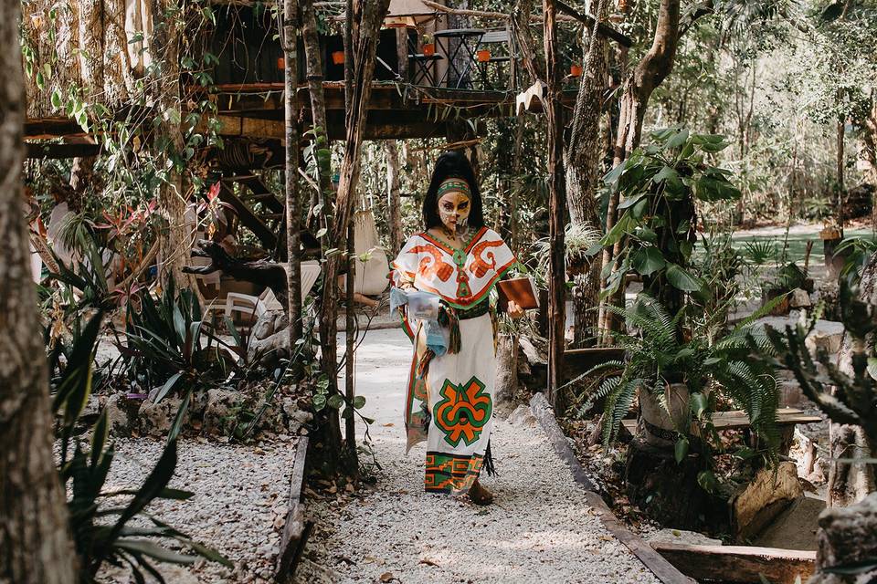 Cenote para ceremonias y celebraciones nupciales