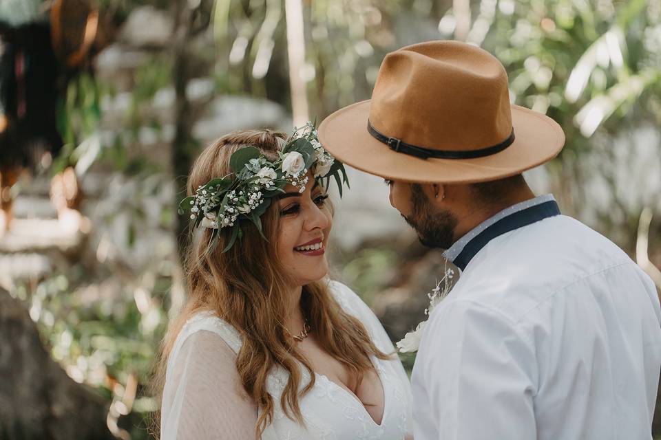 Cenote para ceremonias y celebraciones nupciales