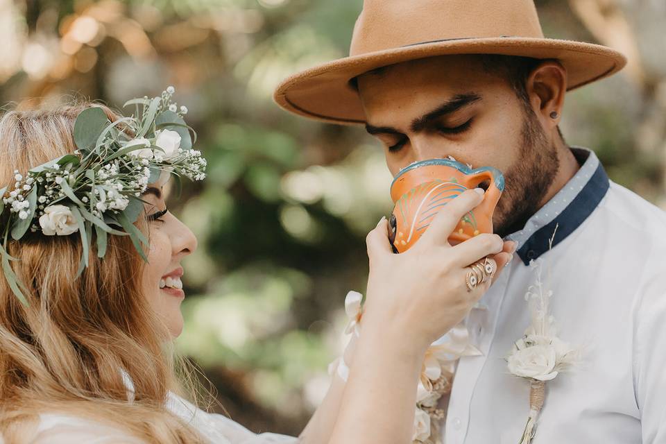 Cenote para ceremonias y celebraciones nupciales
