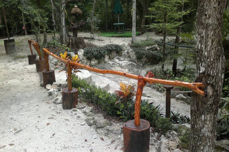 Cenote para ceremonias y celebraciones nupciales