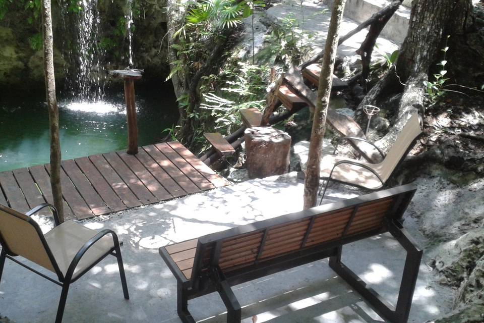 Cenote para ceremonias y celebraciones nupciales