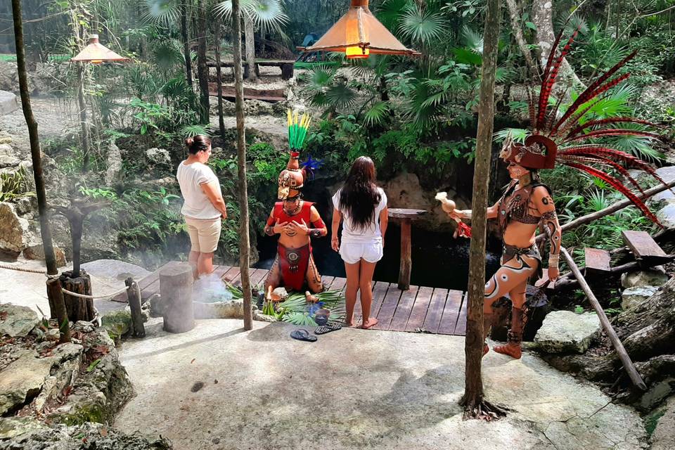 Cenote para ceremonias y celebraciones nupciales