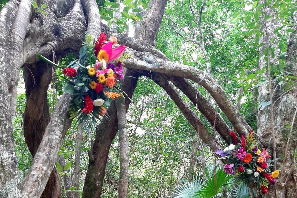 Cenote para ceremonias y celebraciones nupciales
