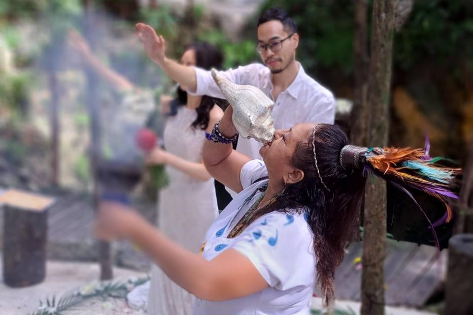 Cenote para ceremonias y celebraciones nupciales