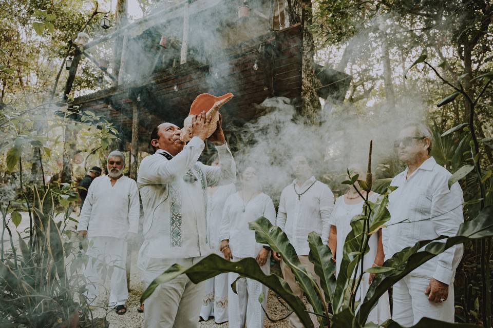 Cenote para ceremonias y celebraciones nupciales