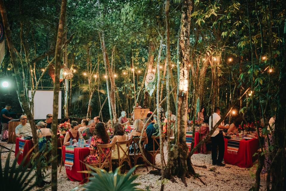 Cenote para ceremonias y celebraciones nupciales