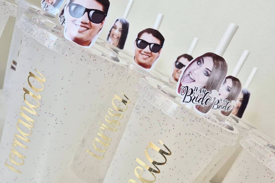 Vasos glitter