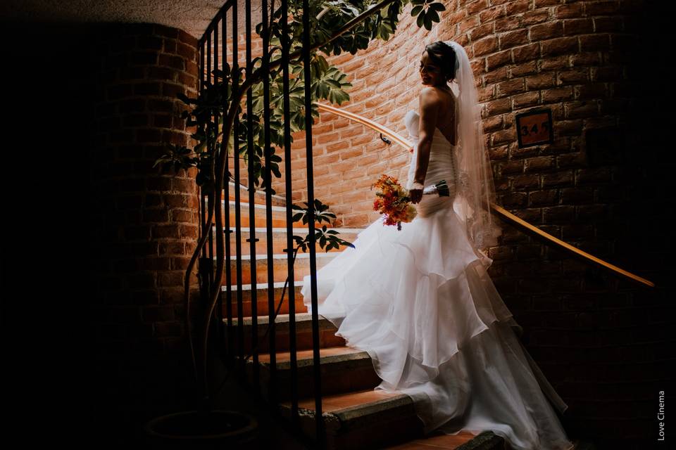 Interior hotel escaleras