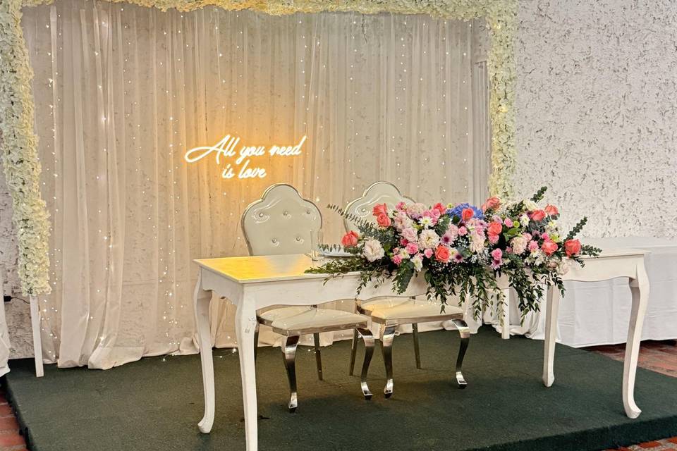 Boda en rosa