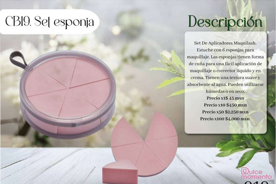 Esponjas rosas