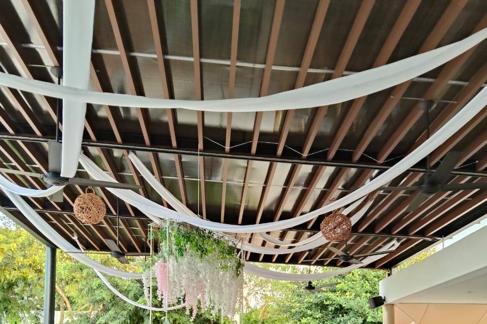 Terraza techada