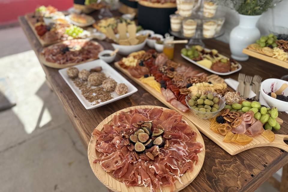 Uvas, jamón y queso
