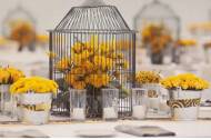 Centros de mesa con jaulas