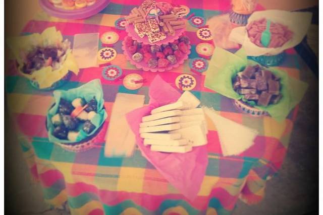 Mesa de dulces tipo mexicana