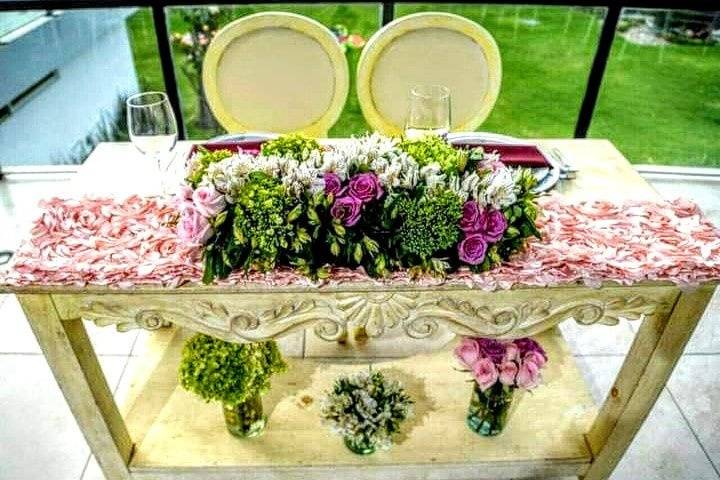 Mesa de novios Vintage Flor