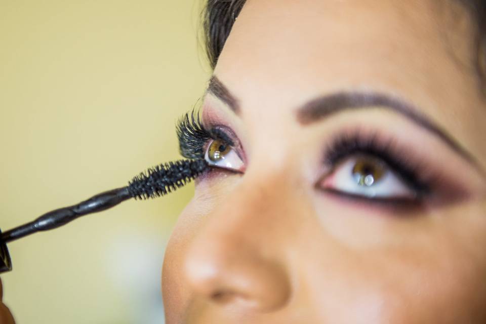 Backstage, eyes.