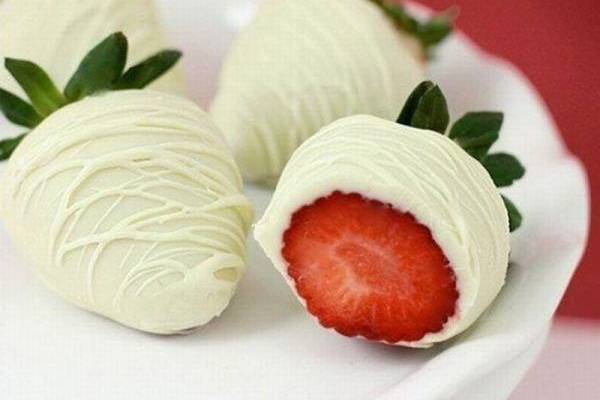 Fresa y chocolate blanco