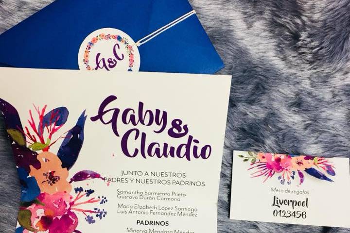 Invitación sobre pequeño