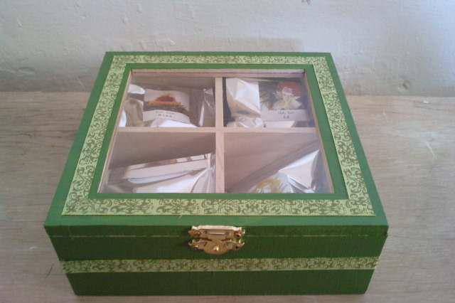 Caja verde baroque