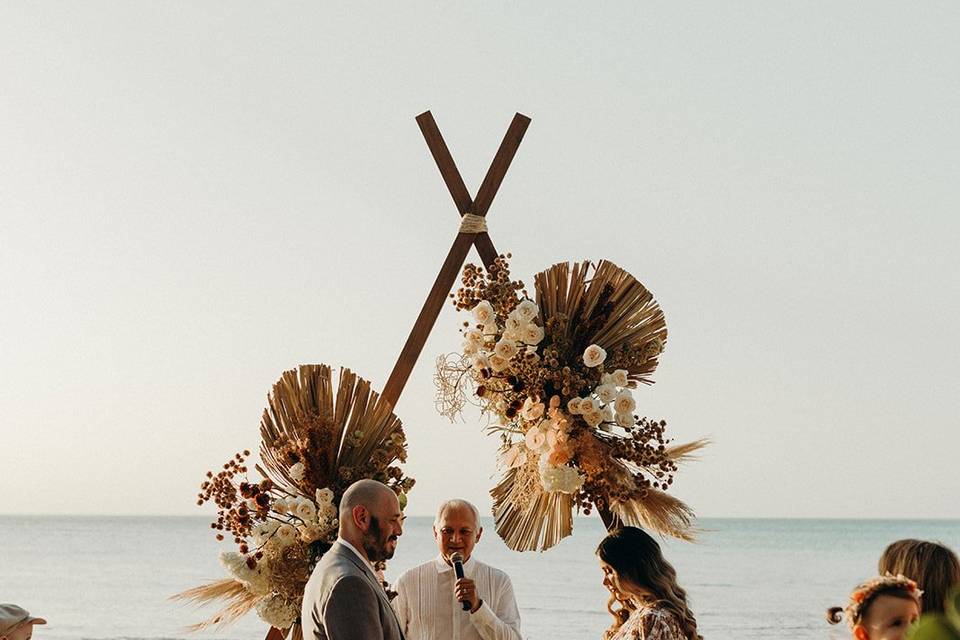 Ceremonia en la playa