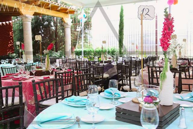 Detalles de las mesas