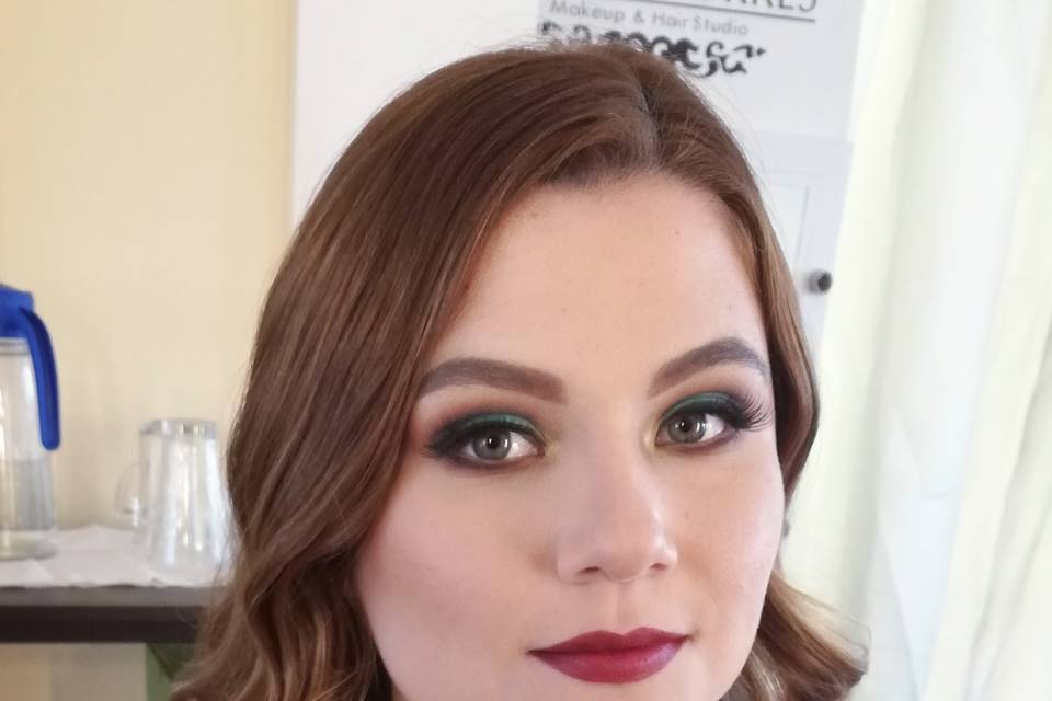 Maquillaje en tonos rosas