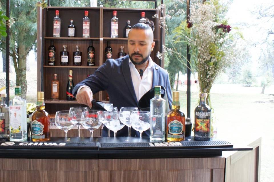 Barra y barman