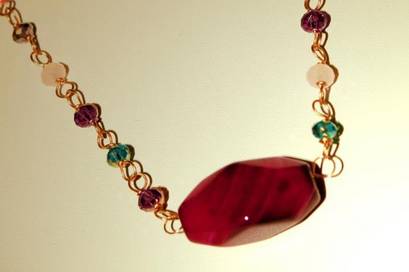 Collar en cristales naturales