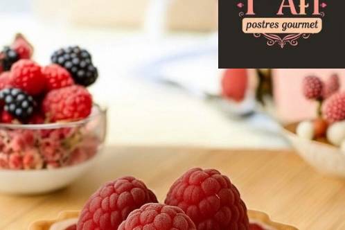 Mini tarta de frambuesa