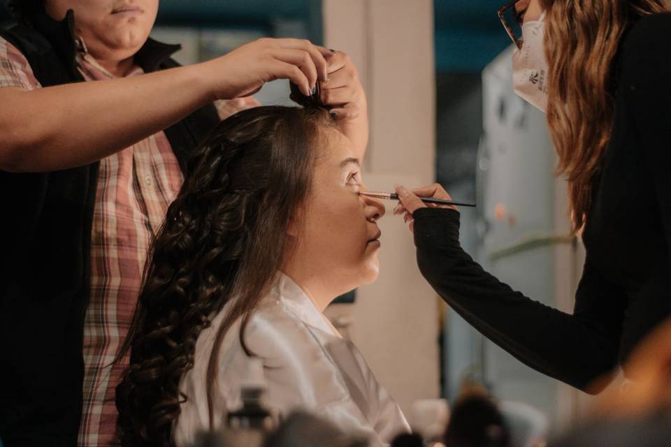 El team en acción, boda minu