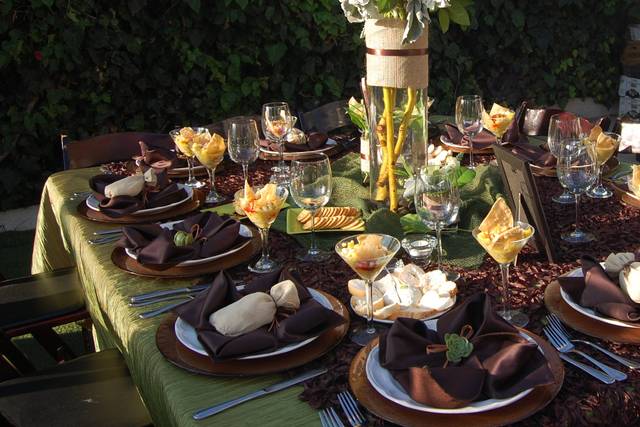 Centro de mesa rustic