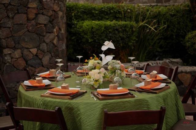 Centro de mes eco-rustic
