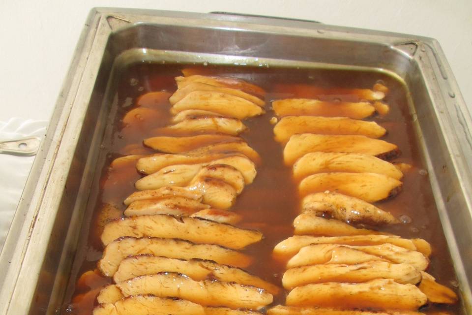 Suprema de pollo a la naranja