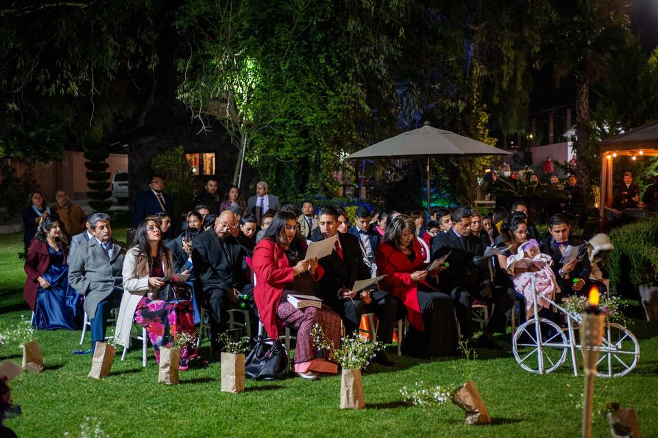 Ceremonia al aire libre