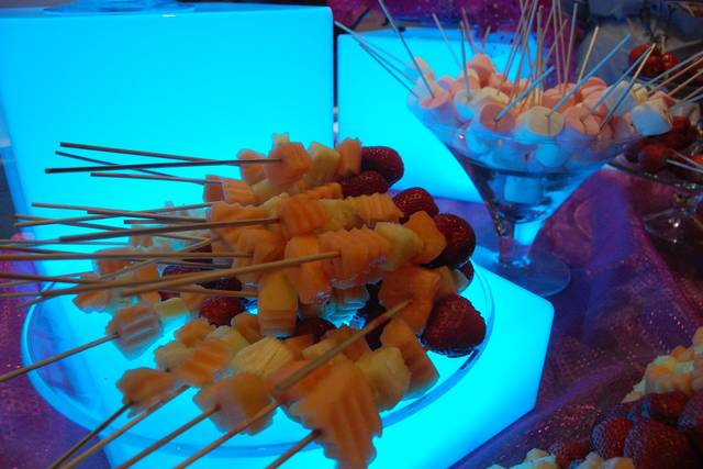 Brochetas de frutas