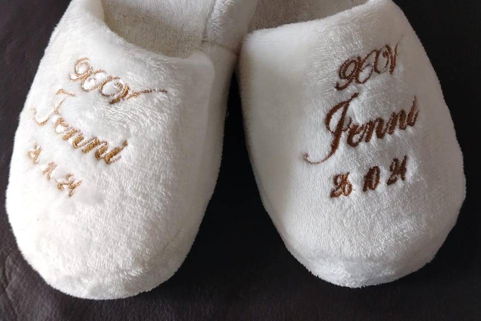 Pantuflas blancas