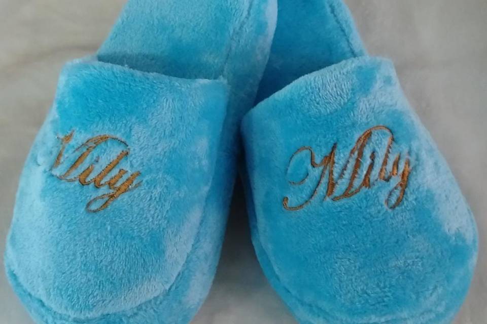 Pantuflas de colores y personalizadas