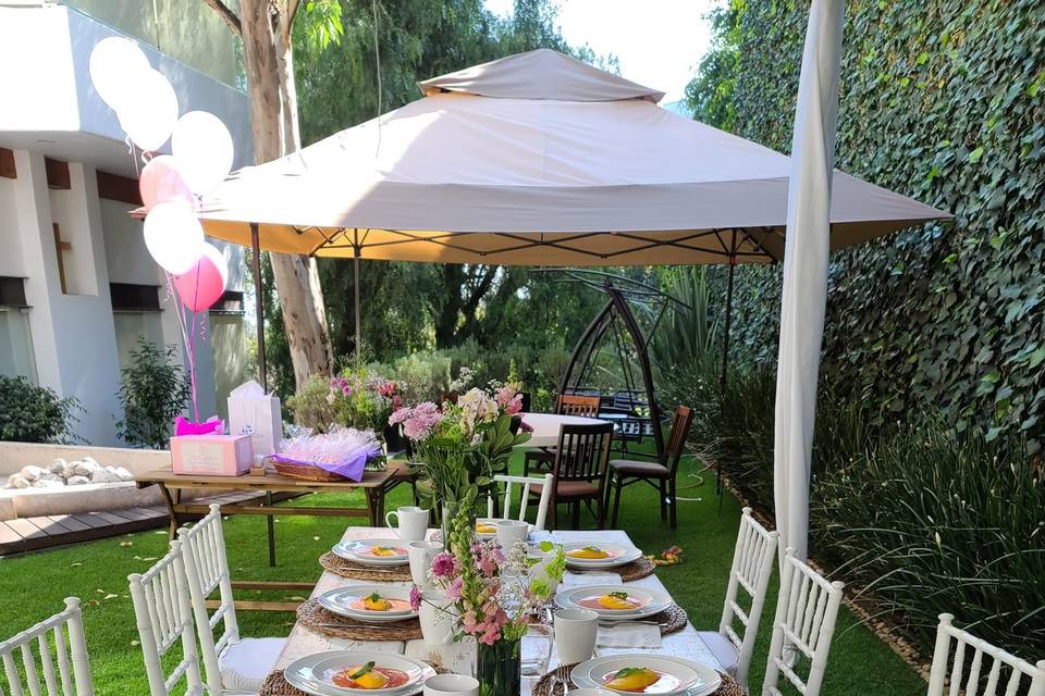Montaje banquete para bodas