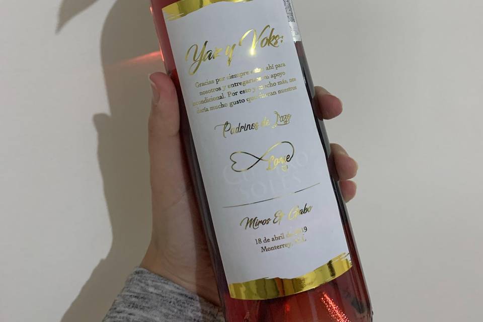 Vino rosado padrinos