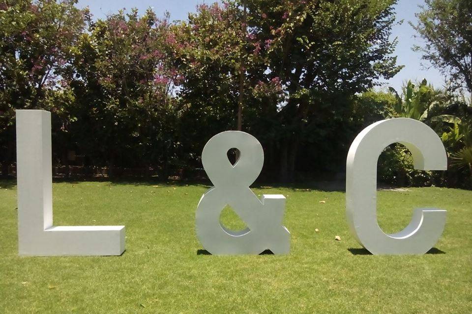 Letras gigantes 3D en Puebla