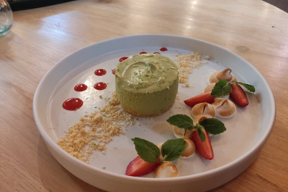 Cheesecake de matcha