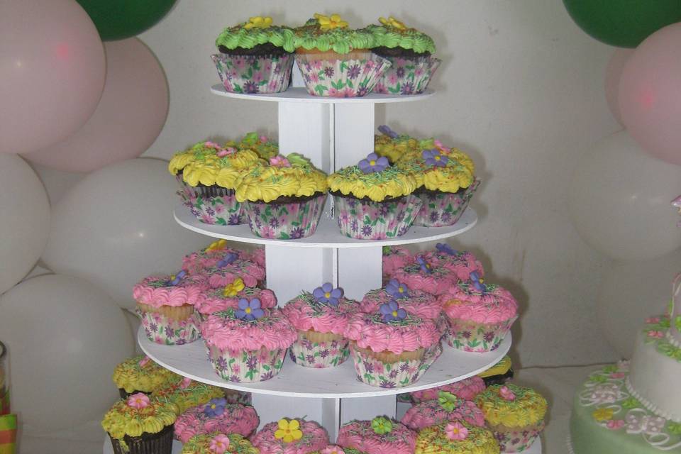 Torre de muffins