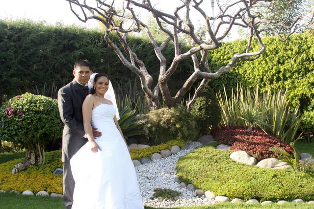 En el jardín