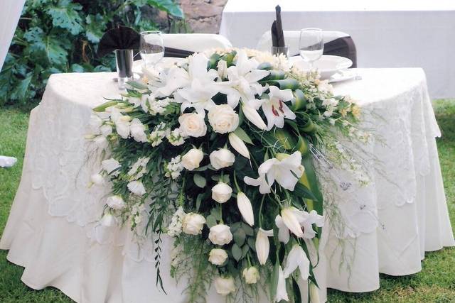 Decoración mesa principal