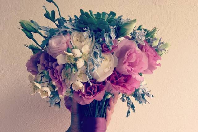 Ramo de novia con suculentas