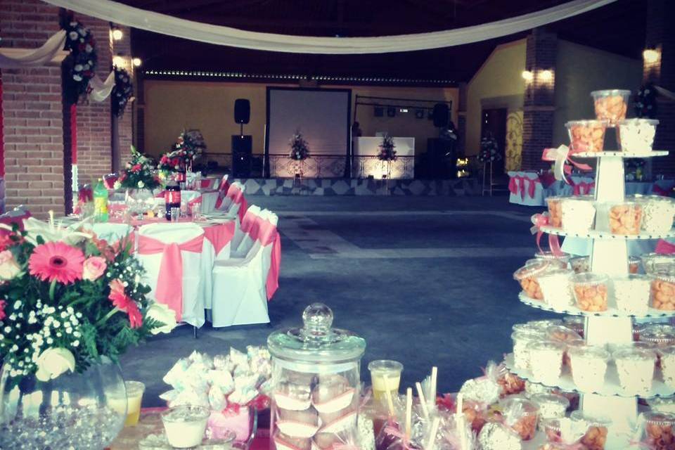 Candy bar y pista de baile