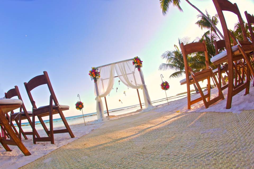 Gazebo en la playa