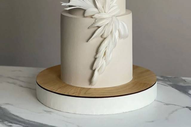 Un pastel de bodas